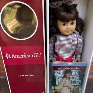 American Girl Samantha Doll in Red and White Outfit